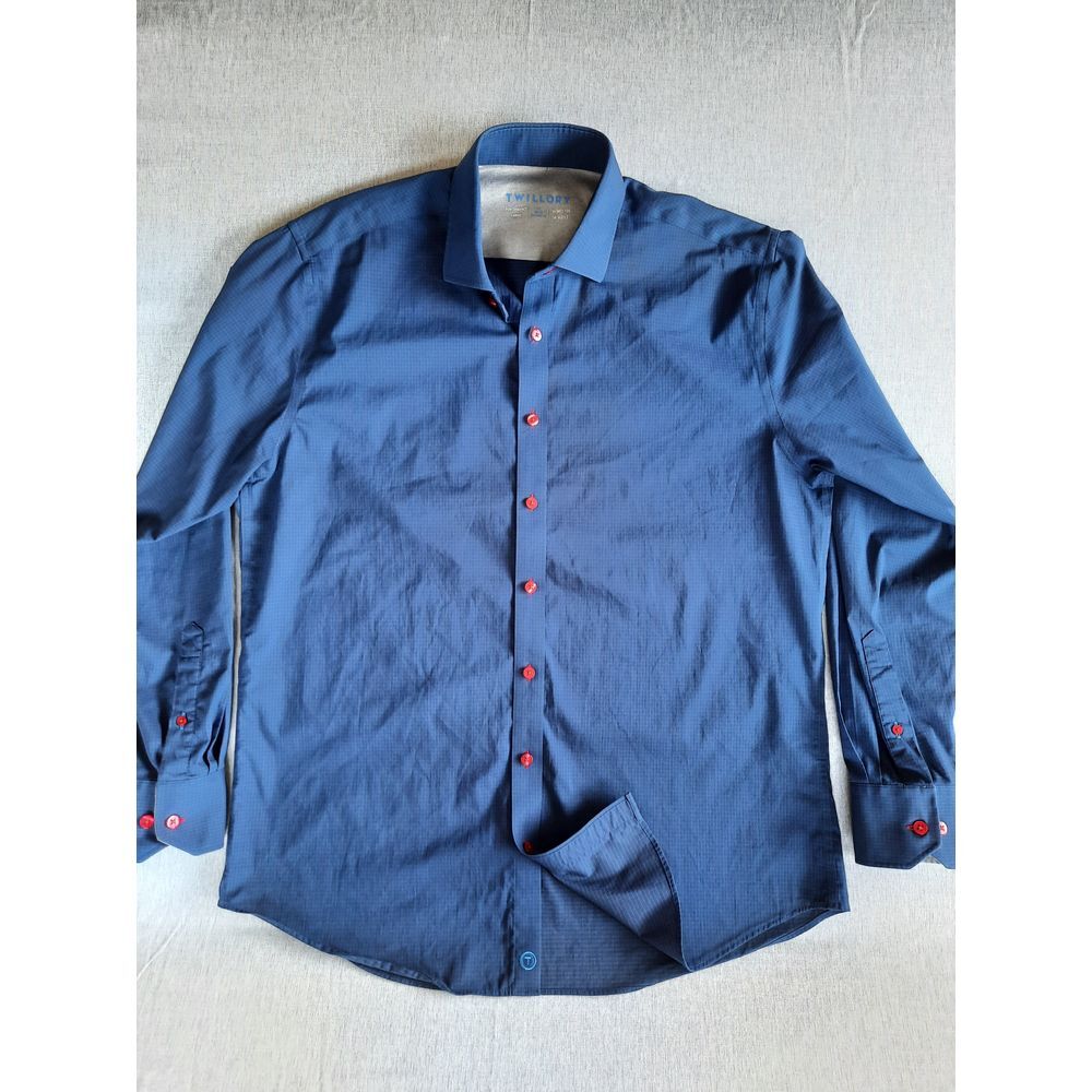 Twillory Men 17 Tailored Fit Performance Fabric Lined Button Shirt Long‎ Sleeve